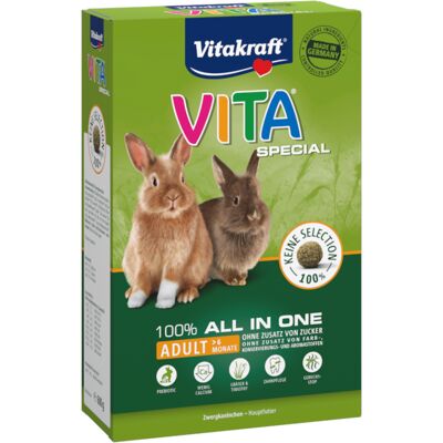 Vitakraft Vita Special Dla dorosłych królików miniaturowych - 3x600 g Vitakraft Vita Special Dla dorosłych królików miniaturowych - 3x600 g