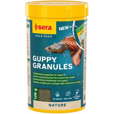 Sera Sera Guppy Gran Veggie - Pokarm dla ryb - 120 GR Sera Sera Guppy Gran Veggie - Pokarm dla ryb - 120 GR