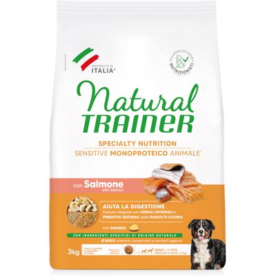 Natural Trainer Karma z łososiem dla psów średnich i dużych - Bez glutenu Natural Trainer Karma z łososiem dla psów średnich i dużych - Bez glutenu