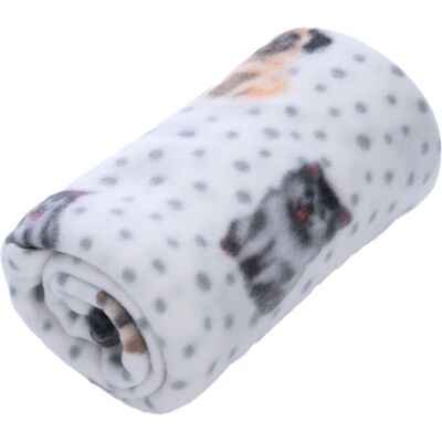 Zooplus - Basics fleece blanket - 150x100cm - Dogs Dots Zooplus - Basics fleece blanket - 150x100cm - Dogs Dots