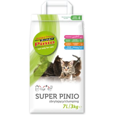 Super Pinio Kocia Żwirek - Naturalne, Ekologiczne, 7L Super Pinio Kocia Żwirek - Naturalne, Ekologiczne, 7L
