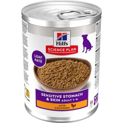 Hill's Science Plan Adult Dog Sensitive Stomach & Skin - Kurczak, 12 x 370 g Hill's Science Plan Adult Dog Sensitive Stomach & Skin - Kurczak, 12 x 370 g