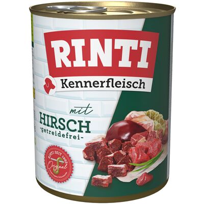 RINTI Kennerfleisch, 6 x 800 g - Jeleń RINTI Kennerfleisch, 6 x 800 g - Jeleń