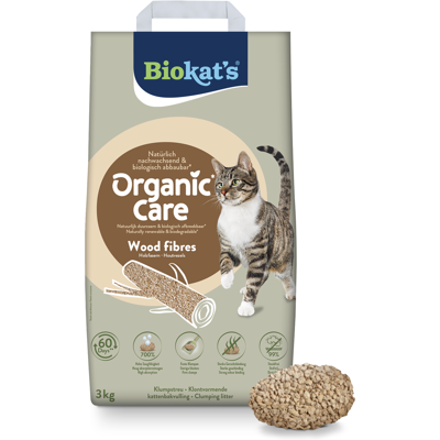 Biokat's Biokat’s Organic Care, włókna drzewne - 8 l (ok. 3 kg) Biokat's Biokat’s Organic Care, włókna drzewne - 8 l (ok. 3 kg)