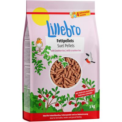 Pellet tłuszczowy Lillebro z żurawiną - 3 kg Pellet tłuszczowy Lillebro z żurawiną - 3 kg
