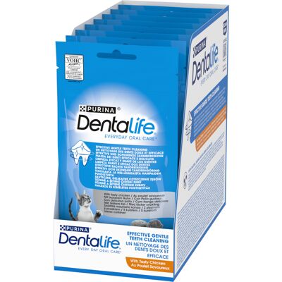 Przysmaki dentystyczne Purina Dentalife dla kotów - Kurczak - Wspiera higienę jamy ustnej Przysmaki dentystyczne Purina Dentalife dla kotów - Kurczak - Wspiera higienę jamy ustnej