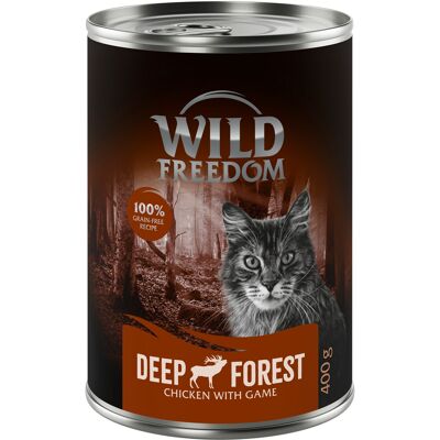 Wild Freedom Adult, 6 x 400 g - bezzbożowa receptura - Deep Forest – Dziczyzna i kurczak Wild Freedom Adult, 6 x 400 g - bezzbożowa receptura - Deep Forest – Dziczyzna i kurczak