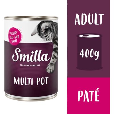 Megapakiet Smilla Mixed Meat Pot, 24 x 400 g - Drób, wołowina i dziczyzna Megapakiet Smilla Mixed Meat Pot, 24 x 400 g - Drób, wołowina i dziczyzna