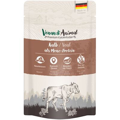 Venandi Animal Kalb Monoprotein Karma dla Kotów - 24x125g Venandi Animal Kalb Monoprotein Karma dla Kotów - 24x125g