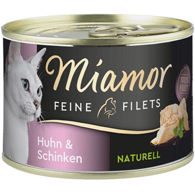 Miamor Feine Filets Naturelle, 6 x 156 g - Kurczak z szynką Miamor Feine Filets Naturelle, 6 x 156 g - Kurczak z szynką