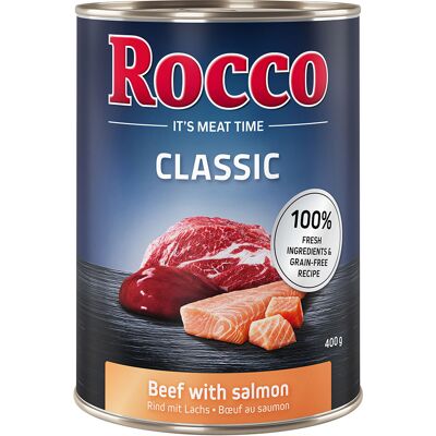 Rocco Classic Mokra karma - Wołowina z łososiem - 6 x 400g Rocco Classic Mokra karma - Wołowina z łososiem - 6 x 400g