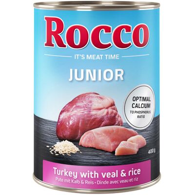 Rocco Junior Indyk Młoda Wołowina Ryż Karma dla Szczeniąt - Mokra Karma Rocco Junior Indyk Młoda Wołowina Ryż Karma dla Szczeniąt - Mokra Karma