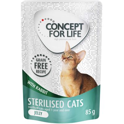 Concept for Life Sterilised Cats w galarecie, królik - bez zbóż - 12 x 85 g Concept for Life Sterilised Cats w galarecie, królik - bez zbóż - 12 x 85 g