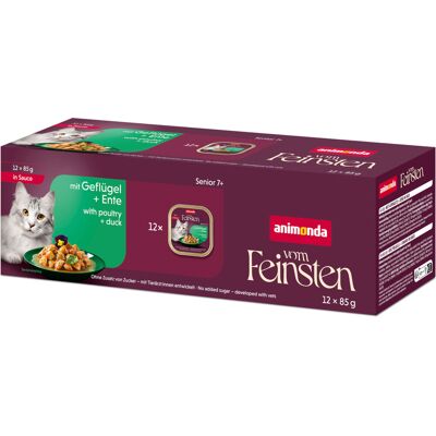 Animonda Vom Feinsten Senior w sosie, 12 x 85 g - Drób i kaczka Animonda Vom Feinsten Senior w sosie, 12 x 85 g - Drób i kaczka