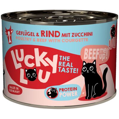 Lucky Lou Adult, 6 x 200 g - Drób i wołowina Lucky Lou Adult, 6 x 200 g - Drób i wołowina