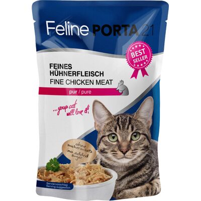 Feline Porta 21 Opakowania Wielokrotnego Zakupu 12 x 100g - Czyste Kurczak Feline Porta 21 Opakowania Wielokrotnego Zakupu 12 x 100g - Czyste Kurczak