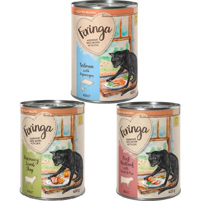 Karma dla kotów Feringa jagnię, wołowina, łosoś - opakowania 6/24, 400g Karma dla kotów Feringa jagnię, wołowina, łosoś - opakowania 6/24, 400g