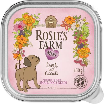 Rosie's Farm - Mini - Baranina Marchewka - 6 x 150 g - Karma dla psów Rosie's Farm - Mini - Baranina Marchewka - 6 x 150 g - Karma dla psów