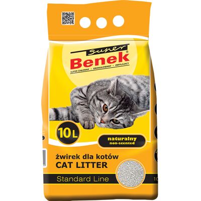 Super Benek Certech Natural Miska dla kotów - Klumpująca, Bezpyłowa, 10L Super Benek Certech Natural Miska dla kotów - Klumpująca, Bezpyłowa, 10L