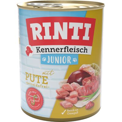 RINTI Kennerfleisch Junior - Indyk, 6 x 800 g RINTI Kennerfleisch Junior - Indyk, 6 x 800 g