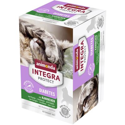 Animonda Integra Protect Adult Diabetes, tacki, 6 x 100 g - Z królikiem Animonda Integra Protect Adult Diabetes, tacki, 6 x 100 g - Z królikiem