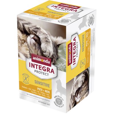 Animonda Integra Protect Adult Sensitive, tacki, 6 x 100 g - Indyk i ryż Animonda Integra Protect Adult Sensitive, tacki, 6 x 100 g - Indyk i ryż