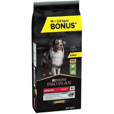 14 + 2,5 kg gratis! PURINA PRO PLAN, karma sucha, 16,5 kg - Medium Adult Sensitive Digestion, jagnięcina i ryż, 14 kg + 2,5 kg 14 + 2,5 kg gratis! PURINA PRO PLAN, karma sucha, 16,5 kg - Medium Adult Sensitive Digestion, jagnięcina i ryż, 14 kg + 2,5 kg