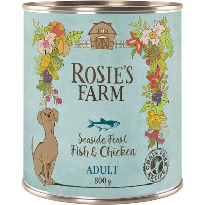 Rosie's Farm Adult, 6 x 800 g - Ryba i kurczak Rosie's Farm Adult, 6 x 800 g - Ryba i kurczak