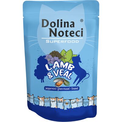 Dolina Noteci Superfood 85 g Mokra Karma dla Kotów - Wysoka Zawartość Mięsa, Superfoods, Bez Zboży Dolina Noteci Superfood 85 g Mokra Karma dla Kotów - Wysoka Zawartość Mięsa, Superfoods, Bez Zboży