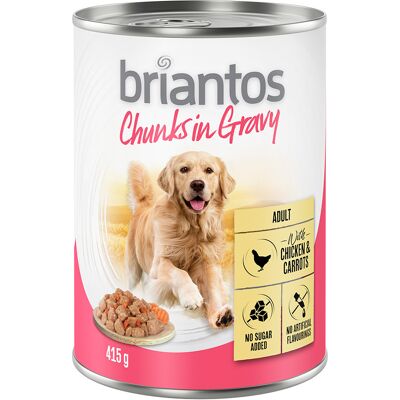 Briantos Chunks w sosie, 6 x 415 g - Kurczak i marchewka Briantos Chunks w sosie, 6 x 415 g - Kurczak i marchewka