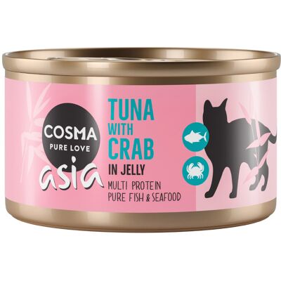 Cosma Asia w galarecie, 6 x 85 g - Tuńczyk z krabami Cosma Asia w galarecie, 6 x 85 g - Tuńczyk z krabami