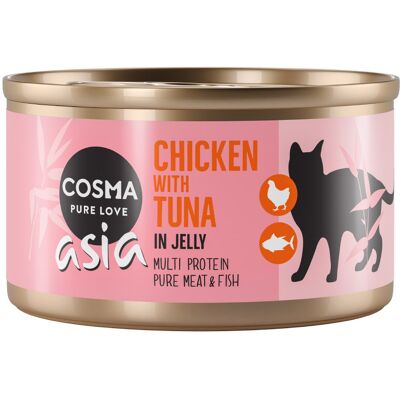 Cosma Asia w galarecie, 6 x 85 g - Kurczak z tuńczykiem Cosma Asia w galarecie, 6 x 85 g - Kurczak z tuńczykiem