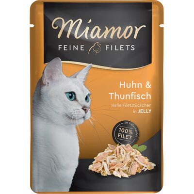 Miamor Feine Filets w saszetkach, 6 x 100 g - Kurczak z tuńczykiem Miamor Feine Filets w saszetkach, 6 x 100 g - Kurczak z tuńczykiem