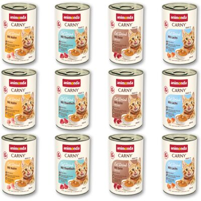 Animonda Carny Cat Drink, 12 x 140 ml - Pakiet mieszany (4 smaki) Animonda Carny Cat Drink, 12 x 140 ml - Pakiet mieszany (4 smaki)