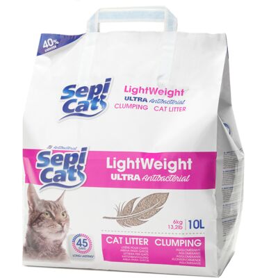Kocia żwirek Sepicat LightWeight Ultra Antibacterial - 10 L Kocia żwirek Sepicat LightWeight Ultra Antibacterial - 10 L