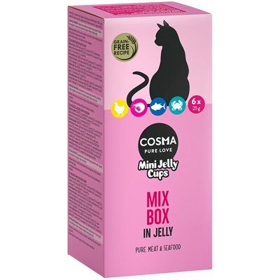 Cosma Mini Jelly Cups, 24 x 25 g - Pakiet mieszany Cosma Mini Jelly Cups, 24 x 25 g - Pakiet mieszany