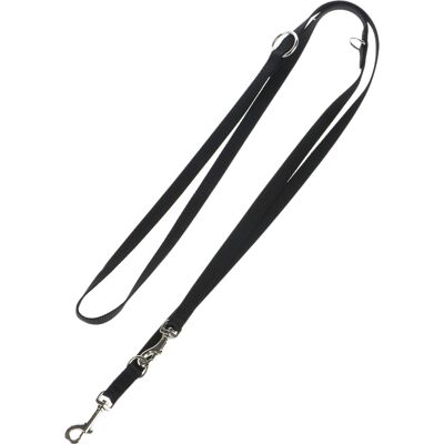 Smycz nylonowa HUNTER Ecco Sport, czarna - Dł. x szer.: 200 x 1,5 cm, regulowana Smycz nylonowa HUNTER Ecco Sport, czarna - Dł. x szer.: 200 x 1,5 cm, regulowana