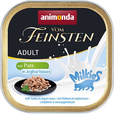 Megapakiet animonda Vom Feinsten Adult Milkies w sosie, 32 x 100 g - Indyk w sosie jogurtowym Megapakiet animonda Vom Feinsten Adult Milkies w sosie, 32 x 100 g - Indyk w sosie jogurtowym