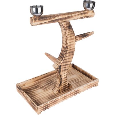 TIAKI drewniana grzęda dla papug - Dł. x szer. x wys.: 50,5 x 29 x 52 cm TIAKI drewniana grzęda dla papug - Dł. x szer. x wys.: 50,5 x 29 x 52 cm