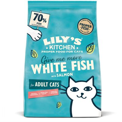 Lily's Kitchen Adult Cat, białoryb i łosoś - 2 kg Lily's Kitchen Adult Cat, białoryb i łosoś - 2 kg