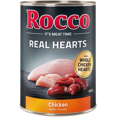 Rocco Real Hearts, 6 x 400 g - Kurczak Rocco Real Hearts, 6 x 400 g - Kurczak