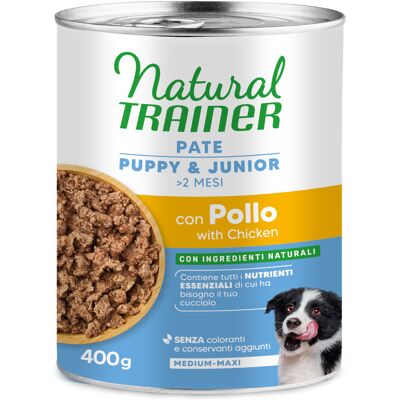 Natural Trainer Pate Medium & Maxi Puppy & Junior - Kurczak, 6 x 400 g Natural Trainer Pate Medium & Maxi Puppy & Junior - Kurczak, 6 x 400 g