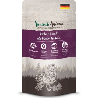 Venandi Animal Kaczka Monoproteina 12x125g Karma dla Kotów - Karma dla Kotów Venandi Animal Kaczka Monoproteina 12x125g Karma dla Kotów - Karma dla Kotów