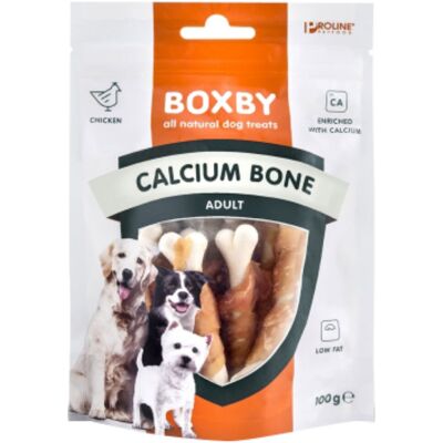 Przysmaki dla psa Boxby Calcium Bone - 3x100g Naturalne, Wysoka zawartość białka, Niskotłuszczowe Przysmaki dla psa Boxby Calcium Bone - 3x100g Naturalne, Wysoka zawartość białka, Niskotłuszczowe