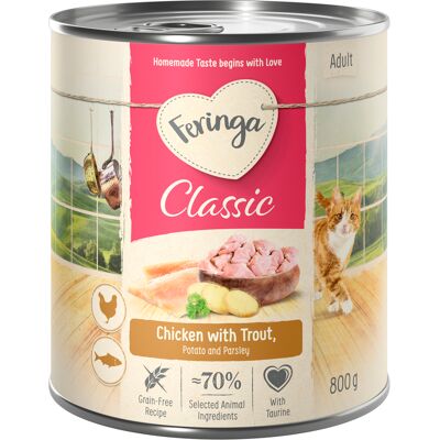 Feringa Classic Meat Menu, 6 x 800 g - Kurczak i pstrąg Feringa Classic Meat Menu, 6 x 800 g - Kurczak i pstrąg