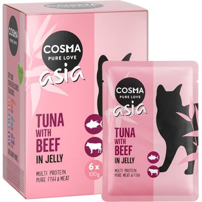 Megapakiet Cosma Asia w galarecie, 24 x 100 g - Tuńczyk z wołowiną Megapakiet Cosma Asia w galarecie, 24 x 100 g - Tuńczyk z wołowiną