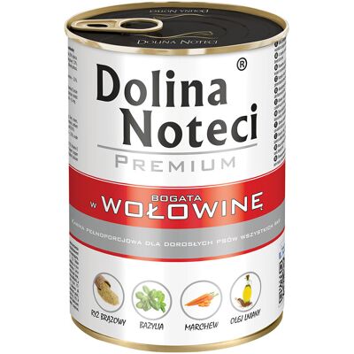 Dolina Noteci Premium - Mokra karma wołowa dla psów 48x400g Dolina Noteci Premium - Mokra karma wołowa dla psów 48x400g