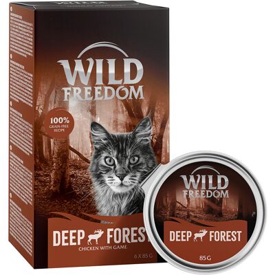 Wild Freedom Adult, tacki, 6 x 85 g - Deep Forest, dziczyzna i kurczak Wild Freedom Adult, tacki, 6 x 85 g - Deep Forest, dziczyzna i kurczak