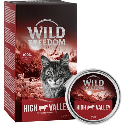 Wild Freedom Adult, tacki, 6 x 85 g - High Valley, wołowina i kurczak Wild Freedom Adult, tacki, 6 x 85 g - High Valley, wołowina i kurczak
