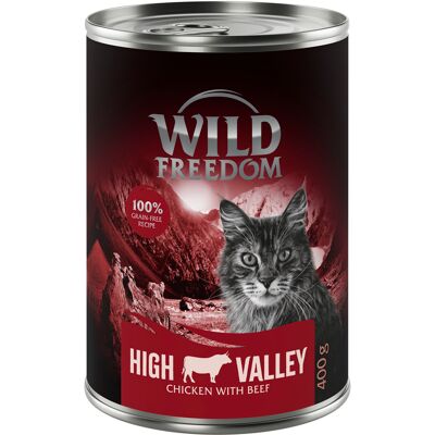 Wild Freedom Adult, 6 x 400 g - bezzbożowa receptura - High Valley (Farmlands) – Kurczak i wołowina Wild Freedom Adult, 6 x 400 g - bezzbożowa receptura - High Valley (Farmlands) – Kurczak i wołowina